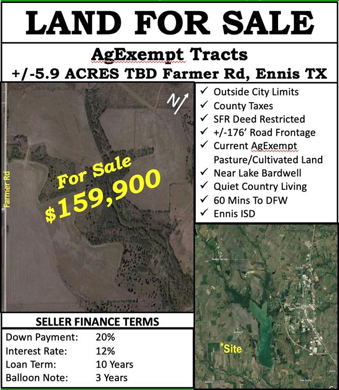491 Farmer Road Ennis, TX 75119 - Photo 3 of 3 Info Flyer Call wQuestions