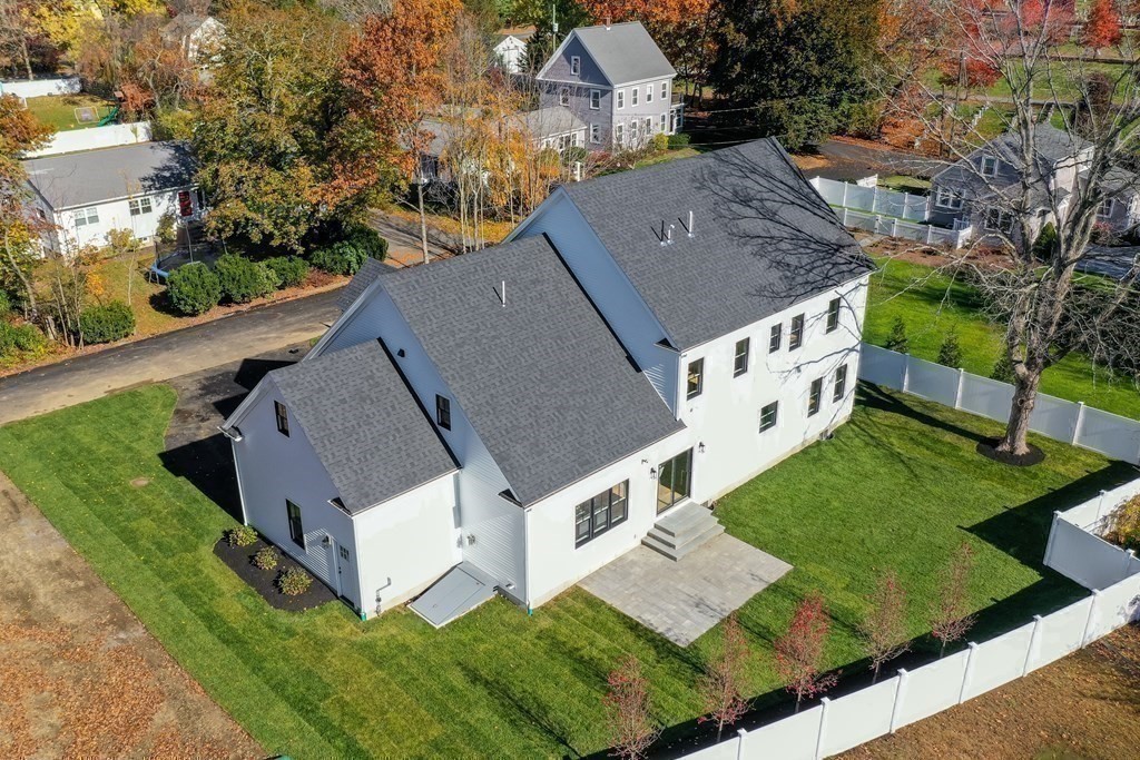 4 Whitcomb Street Natick, MA 01760 - Photo 40 of 42 an aerial view of a house with a yard
