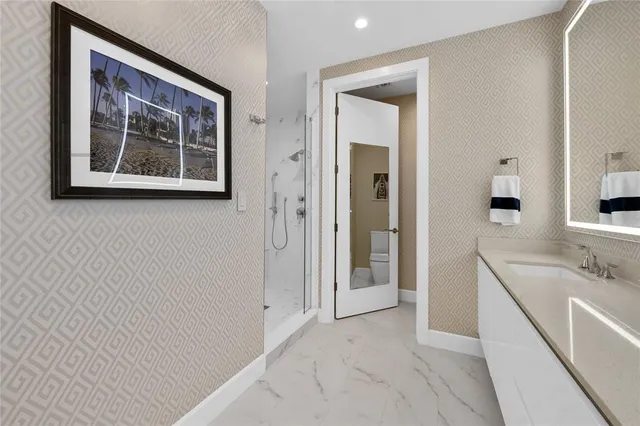 a view of balcony and wooden floor