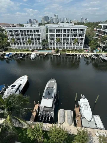 a view of a balcony from door