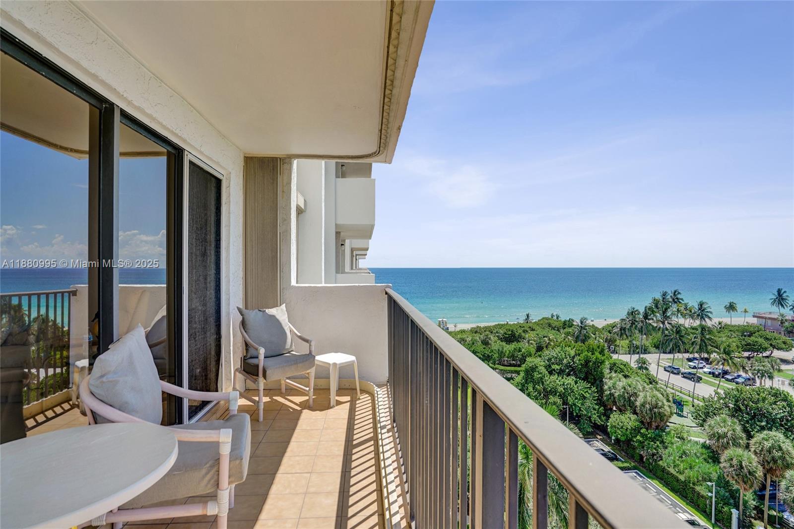 1201 South Ocean Drive, Unit 1010S Hollywood, FL 33019 - Photo 35 of 41 a view of balcony with furniture