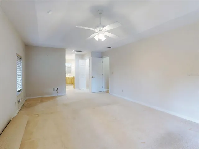 an aerial view of a house having yard