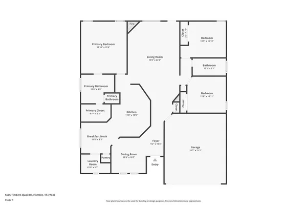 $1,840 | 5506 Timbers Quail Drive, Humble, TX 77346