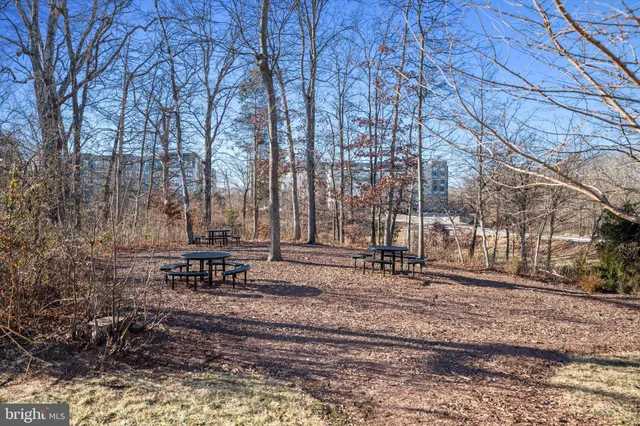 a view of street with sitting area