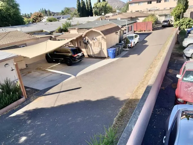 a car parked on the side of the road