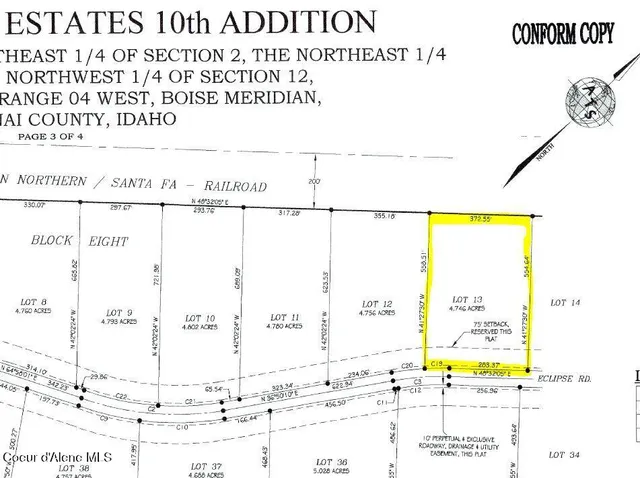 $1,332,983 | L13-b8 North Eclipse Road, Rathdrum, ID 83858