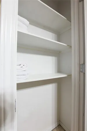 a close view of closet