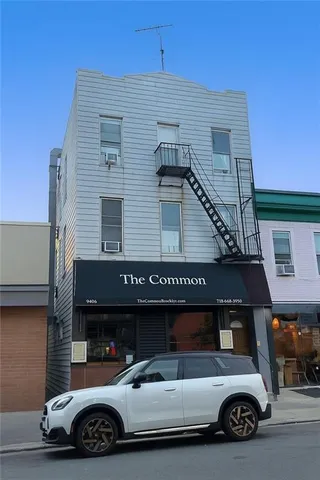 a car parked in front of a house