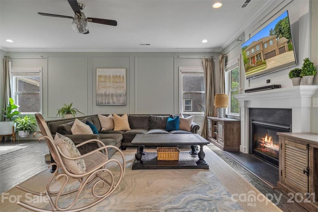 1526 Afton Way Fort Mill, SC 29708 - Photo 23 of 48 a living room with furniture and a fireplace