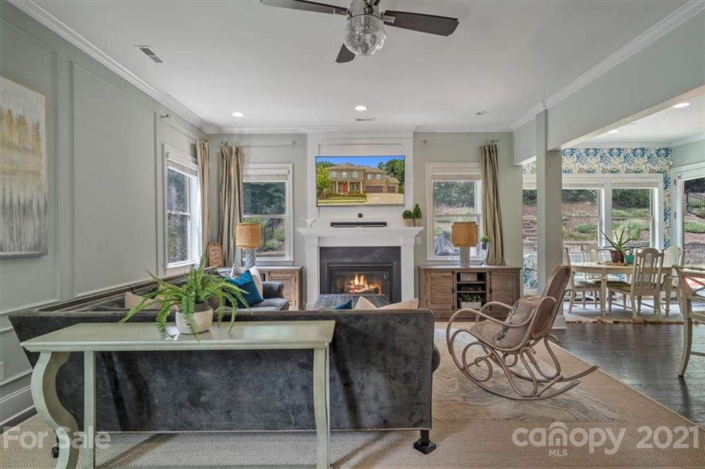 1526 Afton Way Fort Mill, SC 29708 - Photo 25 of 48 a living room with furniture and a fireplace