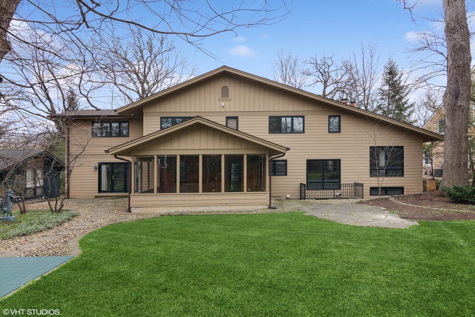 1364 Turvey Road Downers Grove, IL 60515 - Photo 32 of 35 a front view of a house with a yard and trees