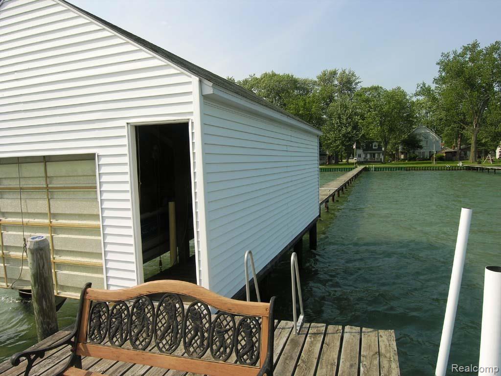 4587 Pointe Tremble Road Algonac, MI 48001 - Photo 10 of 30 10 boathouse looking toward shore.jpg