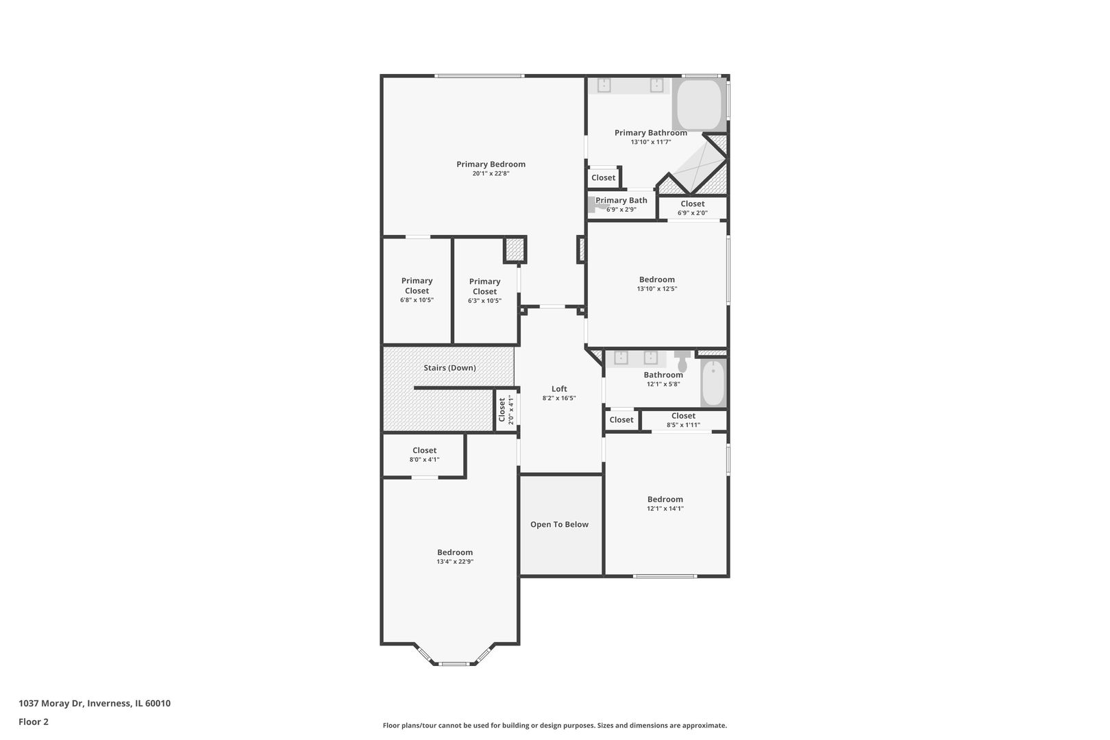 1037 Moray Drive Inverness, IL 60010 - Photo 50 of 50 a picture of a floor plan