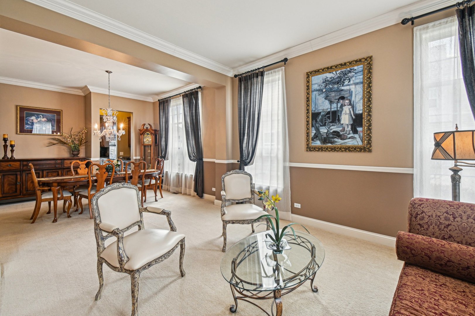1037 Moray Drive Inverness, IL 60010 - Photo 6 of 50 a living room with furniture a dining table and a window