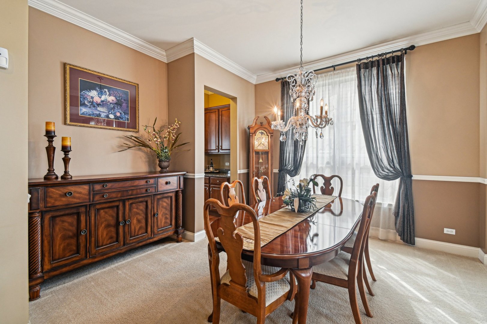 1037 Moray Drive Inverness, IL 60010 - Photo 10 of 50 a dining room with furniture a chandelier and window