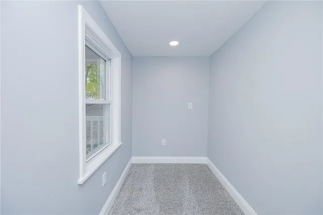 a view of hallway with window