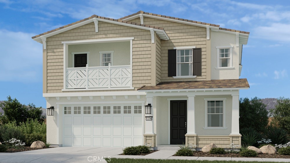 a front view of a house