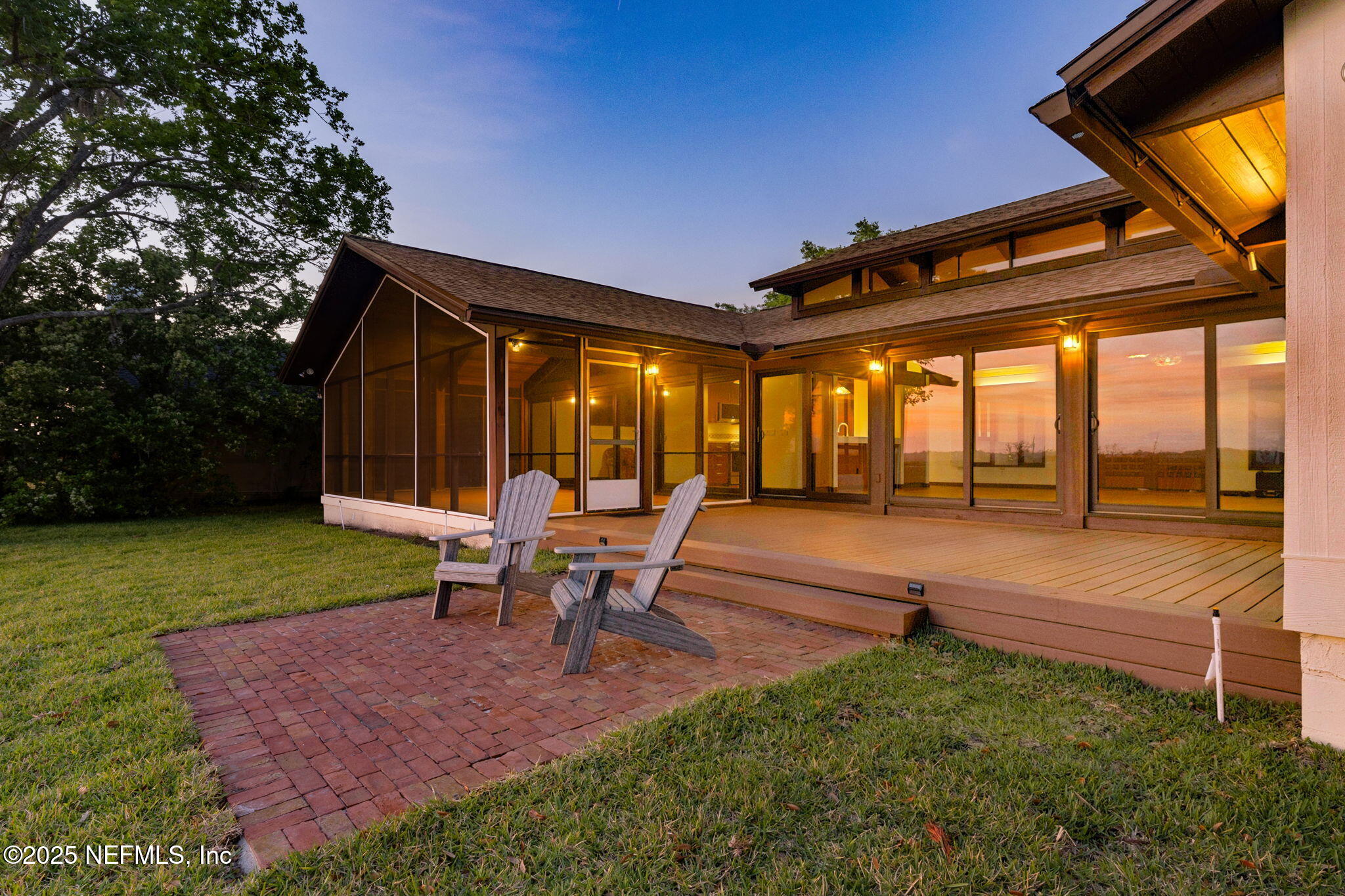 83 Tallwood Road Jacksonville Beach, FL 32250 - Photo 47 of 66 Rear of Home at Sunset