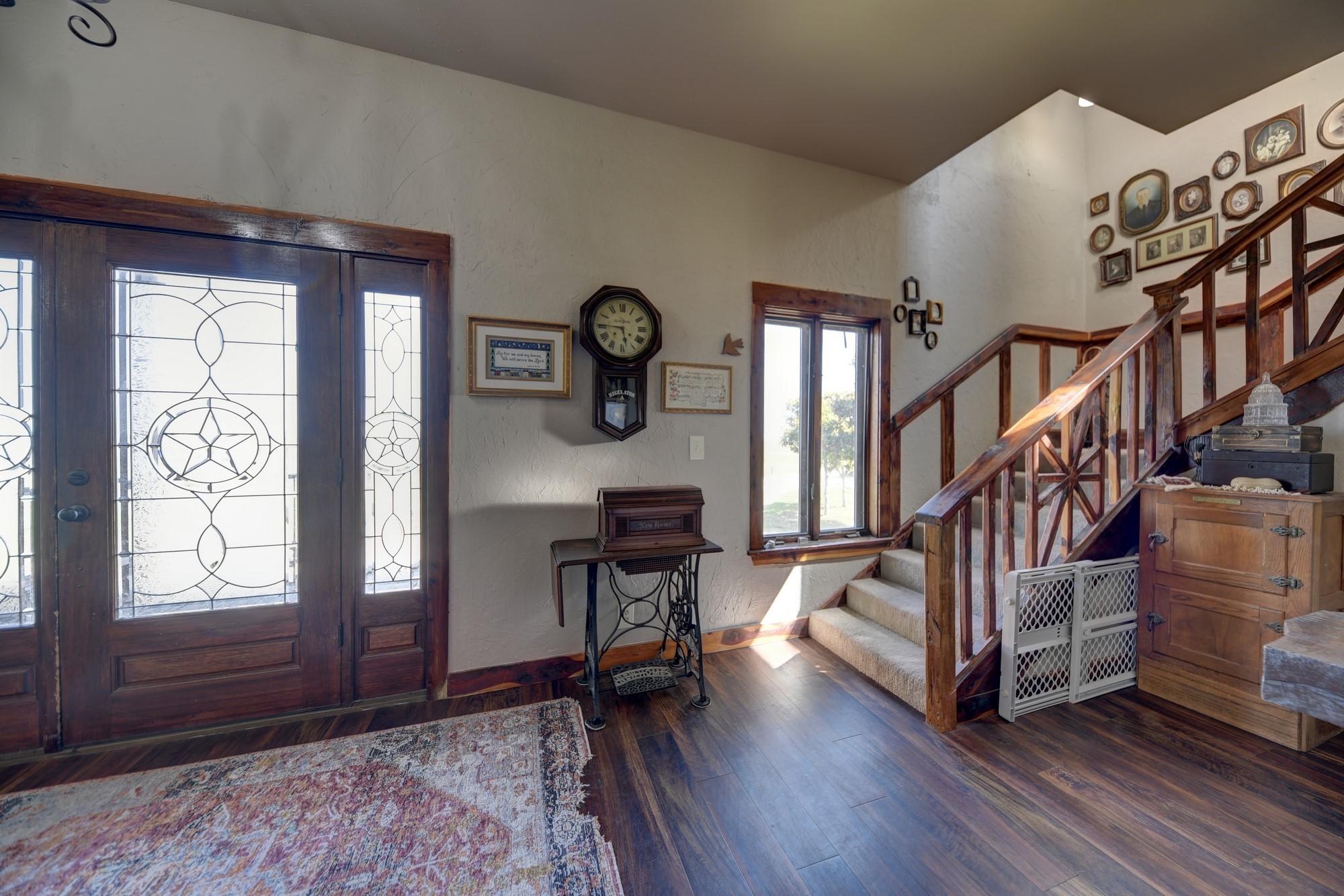2645 Kallus Road La Grange, TX 78945 - Photo 3 of 25 a view of entryway with wooden floor and stairs