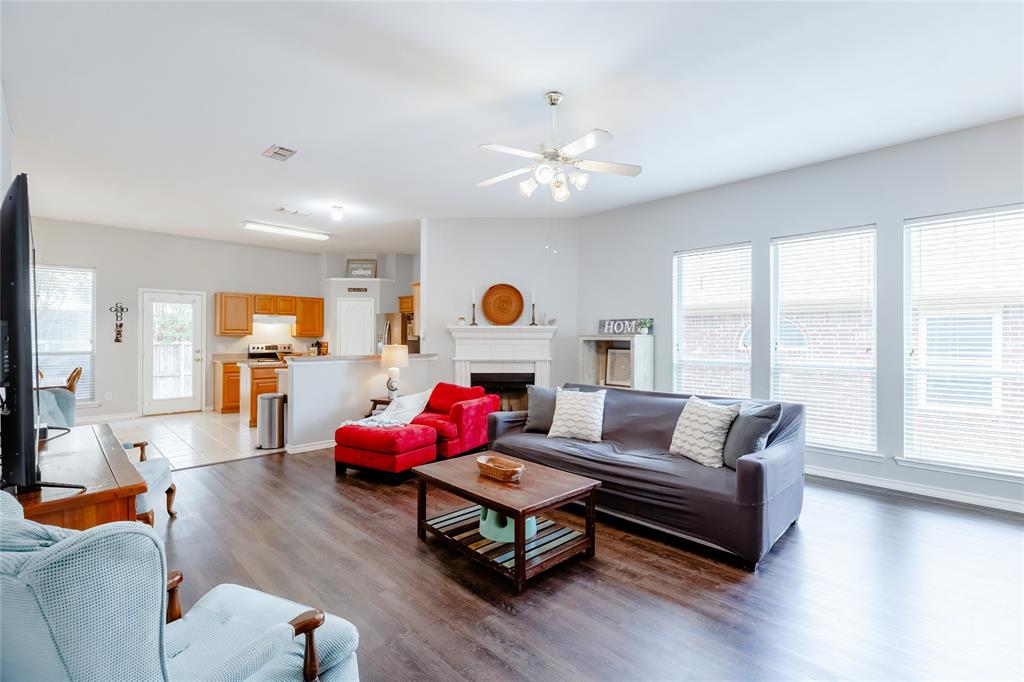 3729 Cook Court Fort Worth, TX 76244 - Photo 5 of 24 a living room with furniture and wooden floor