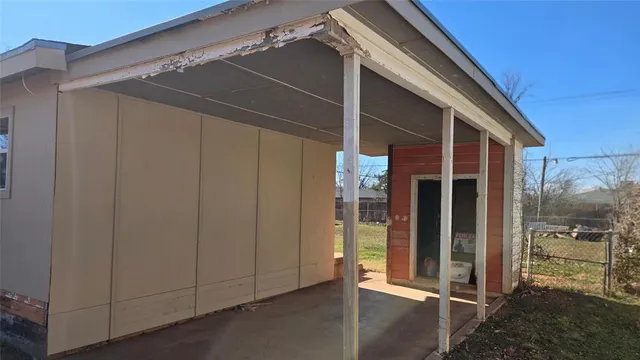 a view of a small space