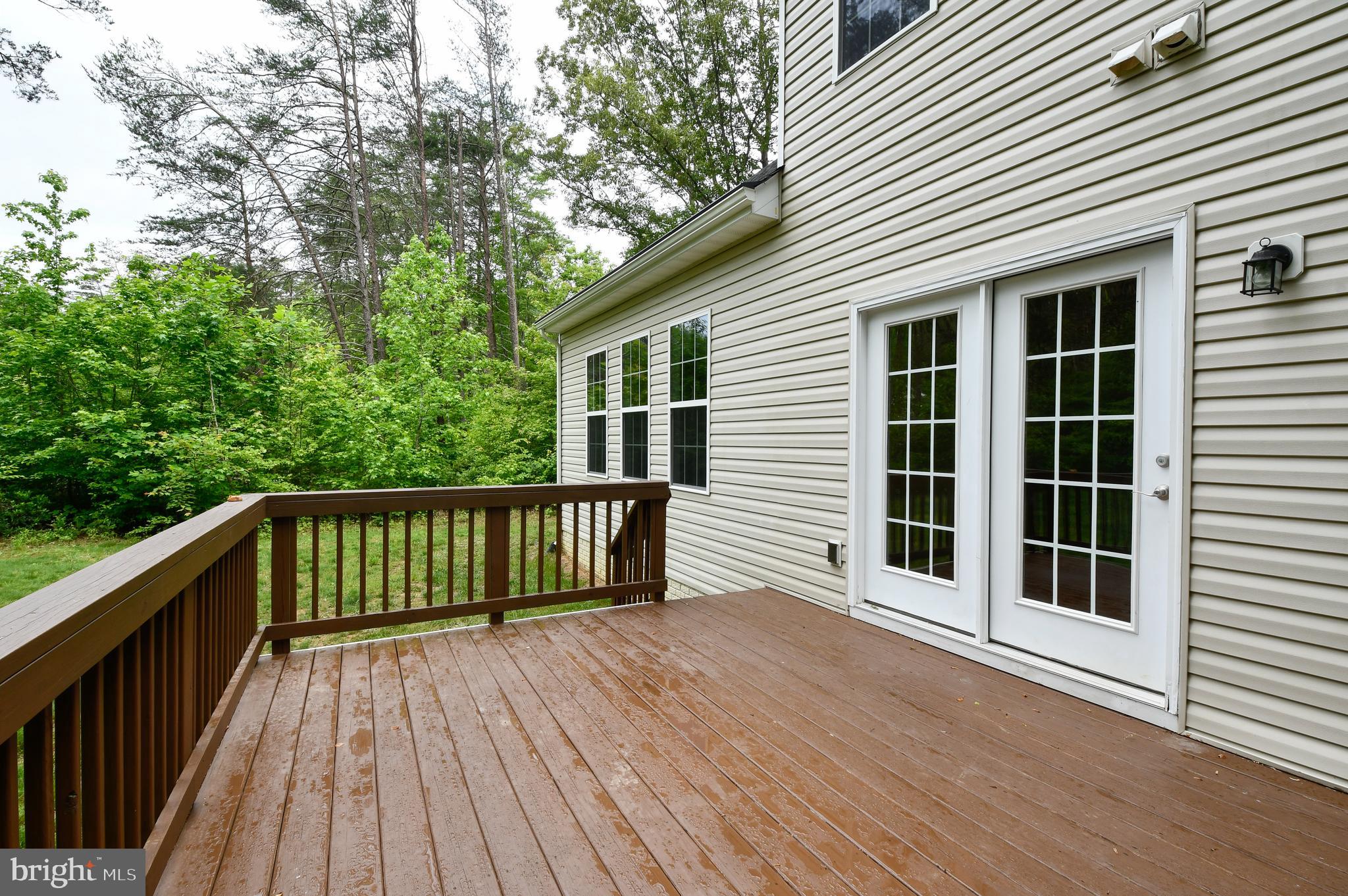 9811 Catharpin Road Spotsylvania, VA 22551 - Photo 28 of 33 Deck with Lots of Privacy