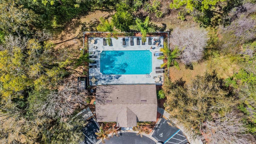 8512 Shallow Creek Court New Port Richey, FL 34653 - Photo 29 of 45 an aerial view of a house with outdoor space