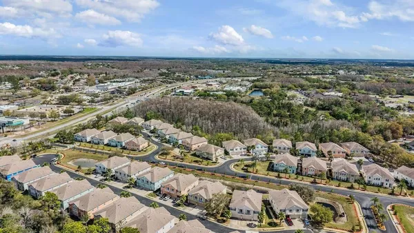 an aerial view of a city