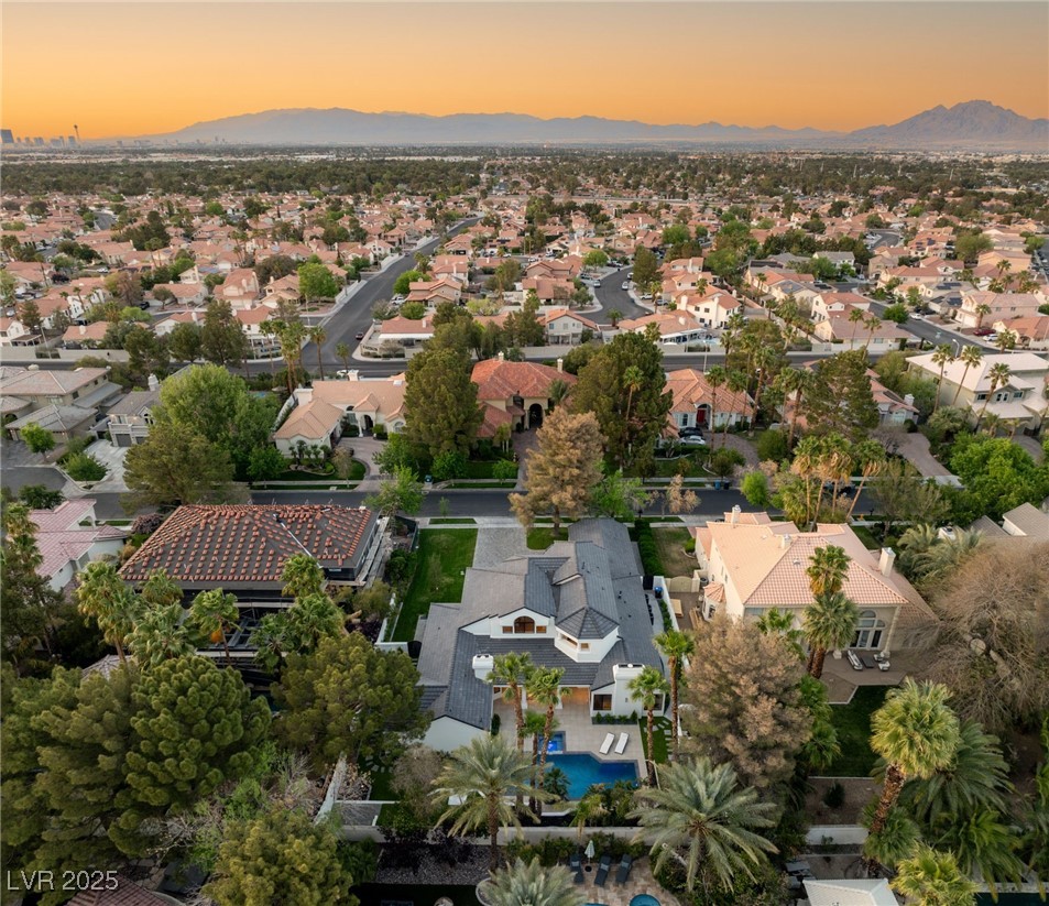 2316 Prometheus Court Henderson, NV 89074 - Photo 74 of 92 Aerial view featuring a mountain view and a residential view