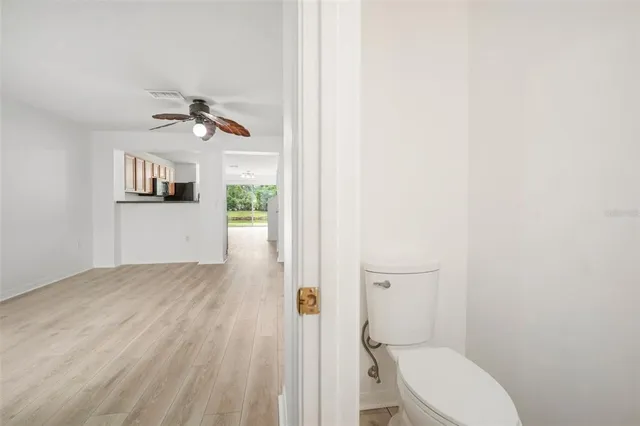 a bathroom with a toilet
