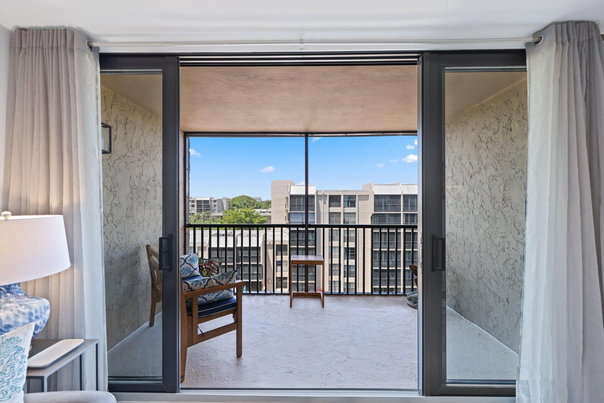 12 Royal Palm Way, Unit 605 Boca Raton, FL 33432 - Photo 36 of 47 a view of a balcony with furniture