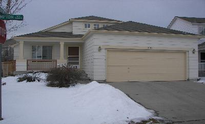 a front view of a house