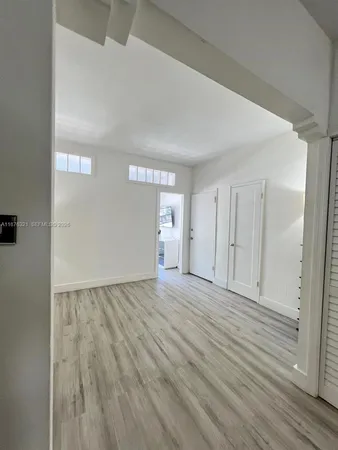 a view of a livingroom with an empty space