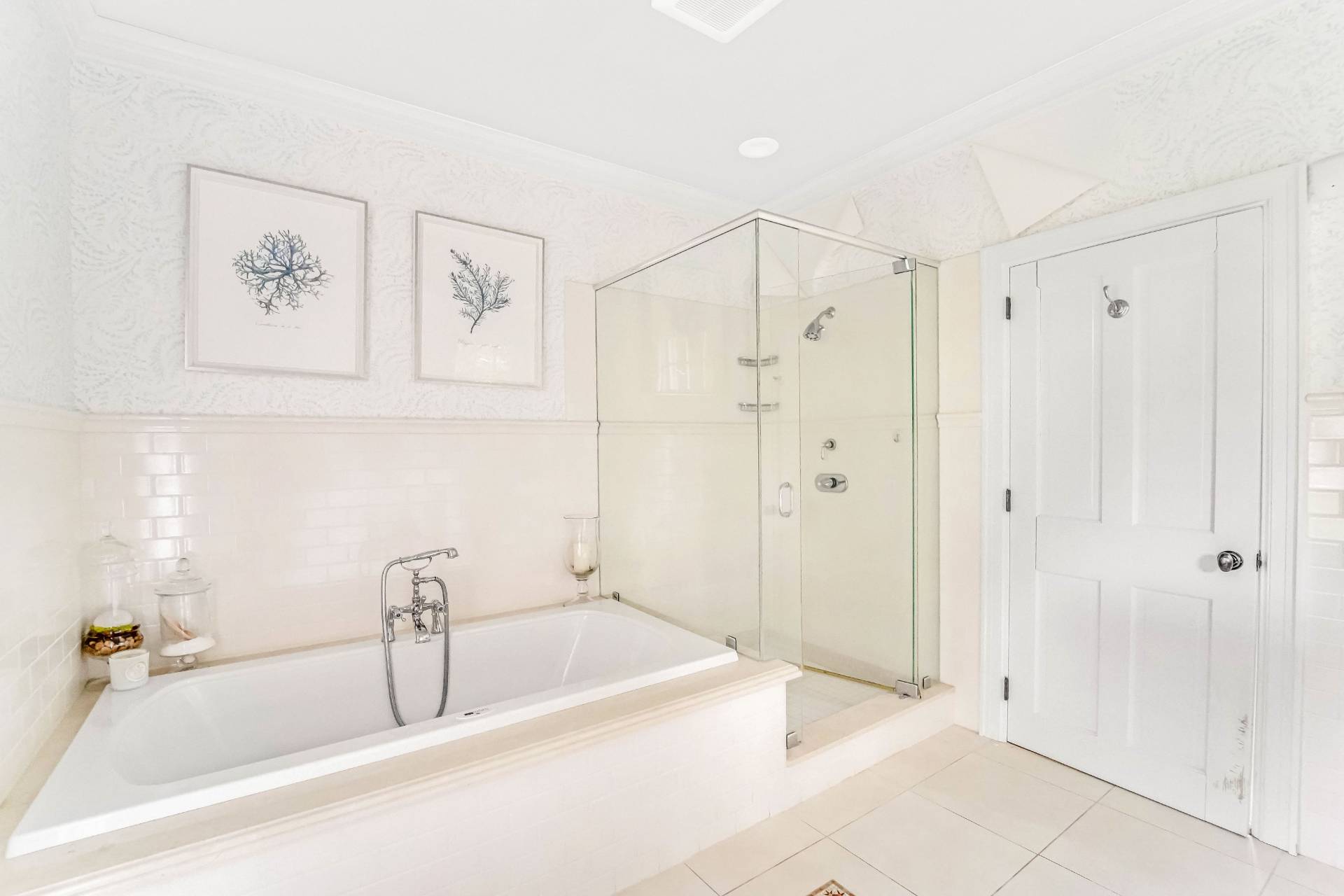 53 South Road Westhampton Beach, NY 11978 - Photo 14 of 28 a bathroom with a bathtub and a shower