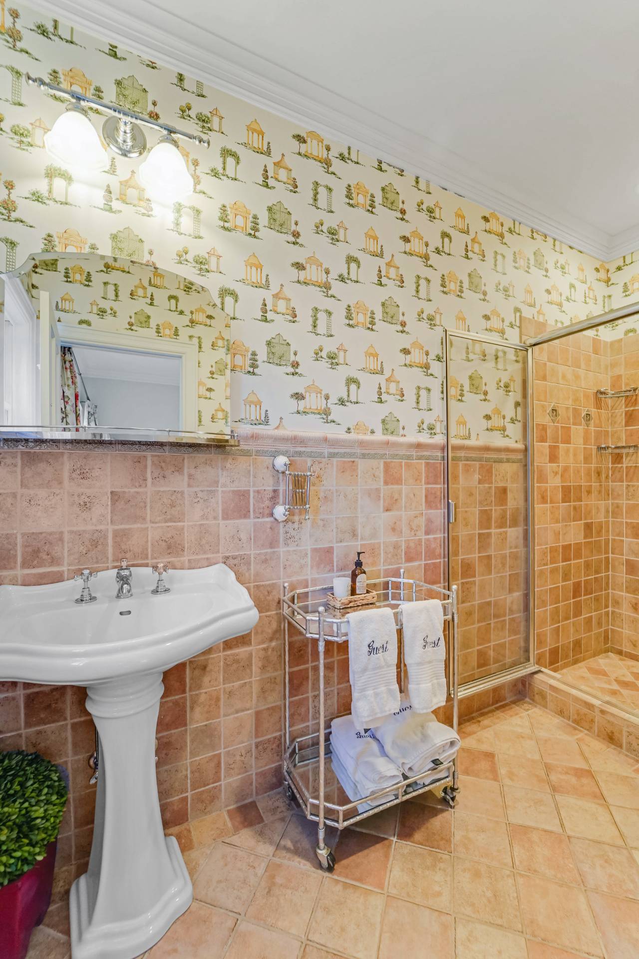 53 South Road Westhampton Beach, NY 11978 - Photo 16 of 28 a bathroom with a sink toilet and shower