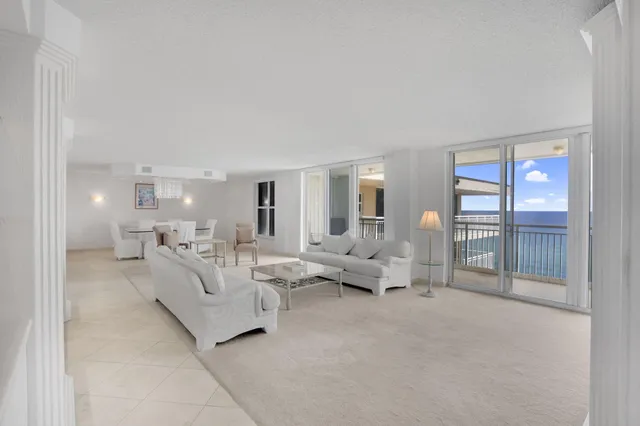 a view of city from a balcony