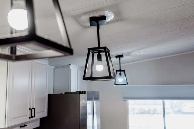 a close view of kitchen appliances