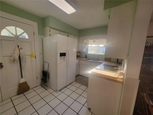 a room with a washer and dryer