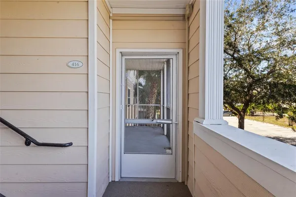a view of front door
