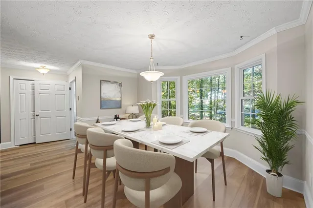 a view of a garden with pathway