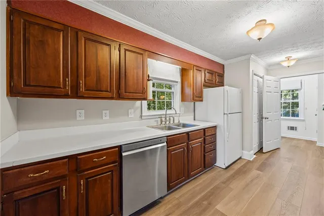 a view of a hallway with closet area