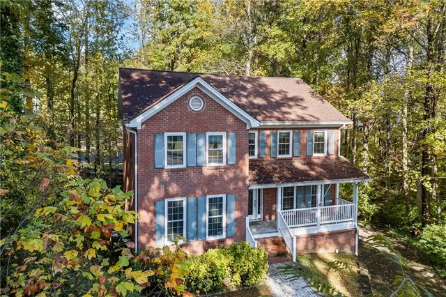 a front view of a house