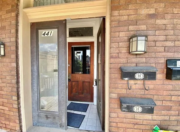 a view of front door of house