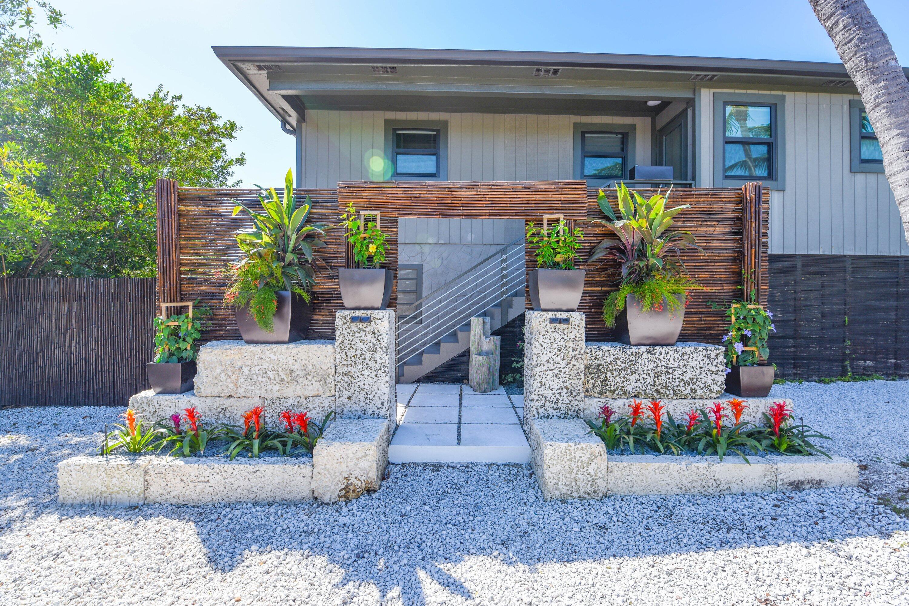 1422 Boca Chica Road Key West, FL 33040 - Photo 40 of 54 Entry Facade with Water Feature