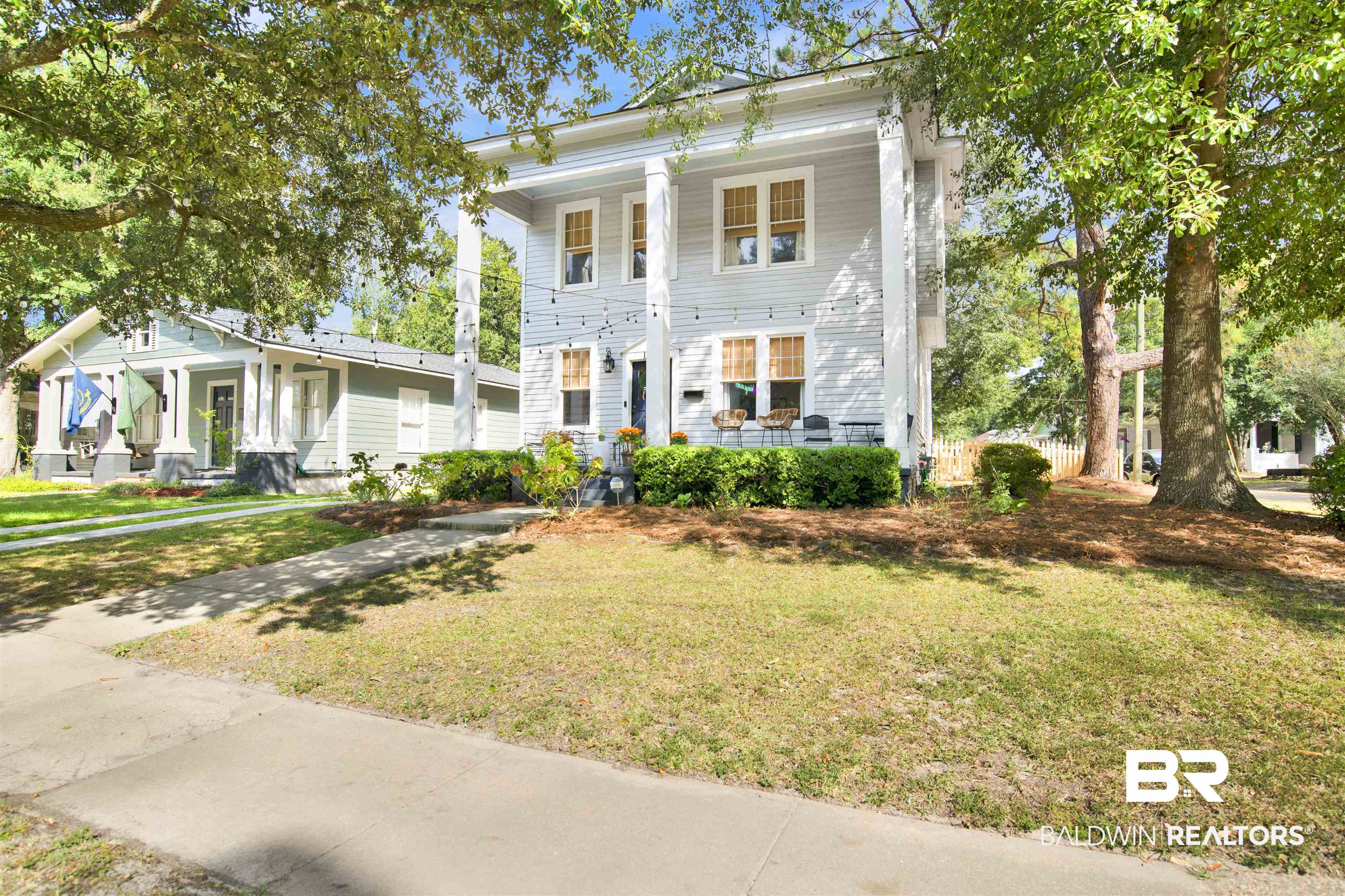 123 Macy Place Mobile, AL 36604 - Photo 35 of 35 Neoclassical / greek revival house featuring covered porch and a front lawn