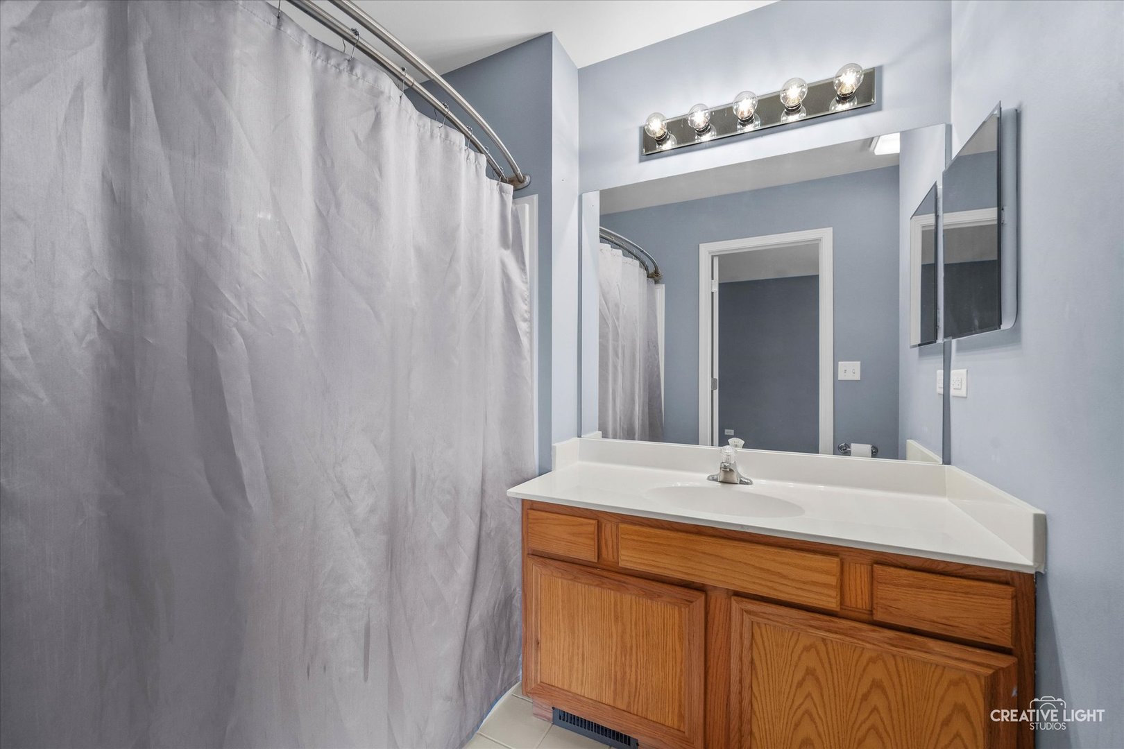 378 Lakeview Circle Bolingbrook, IL 60440 - Photo 11 of 19 a bathroom with a sink and a mirror