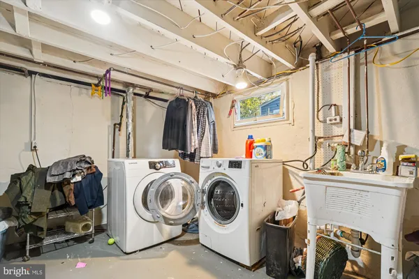 a view of storage and utility room