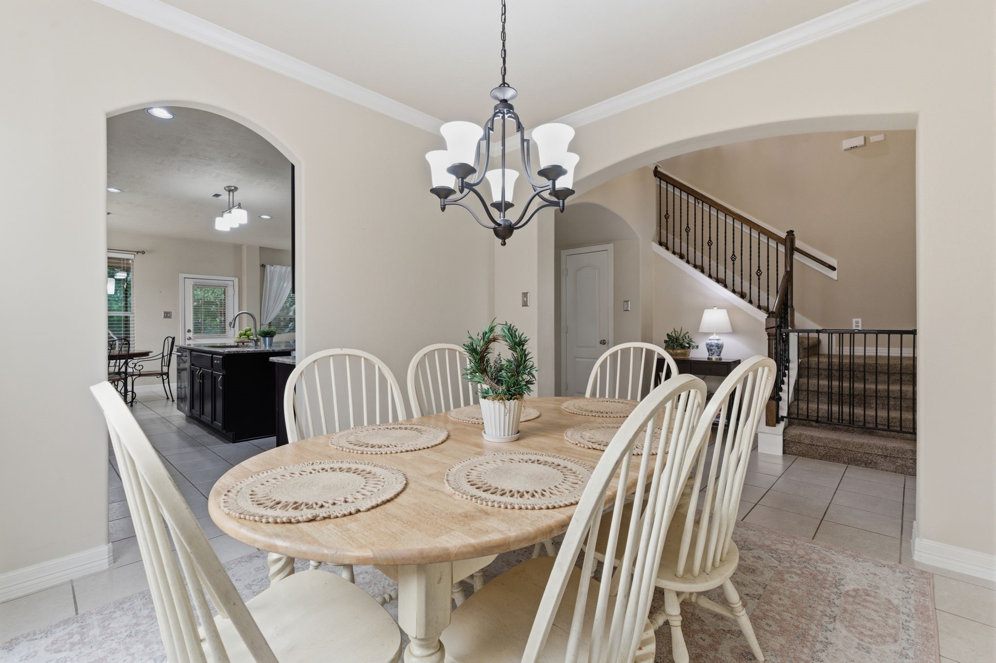 1737 Round Oak Lane Conroe, TX 77304 - Photo 27 of 39 a view of a dining room with furniture