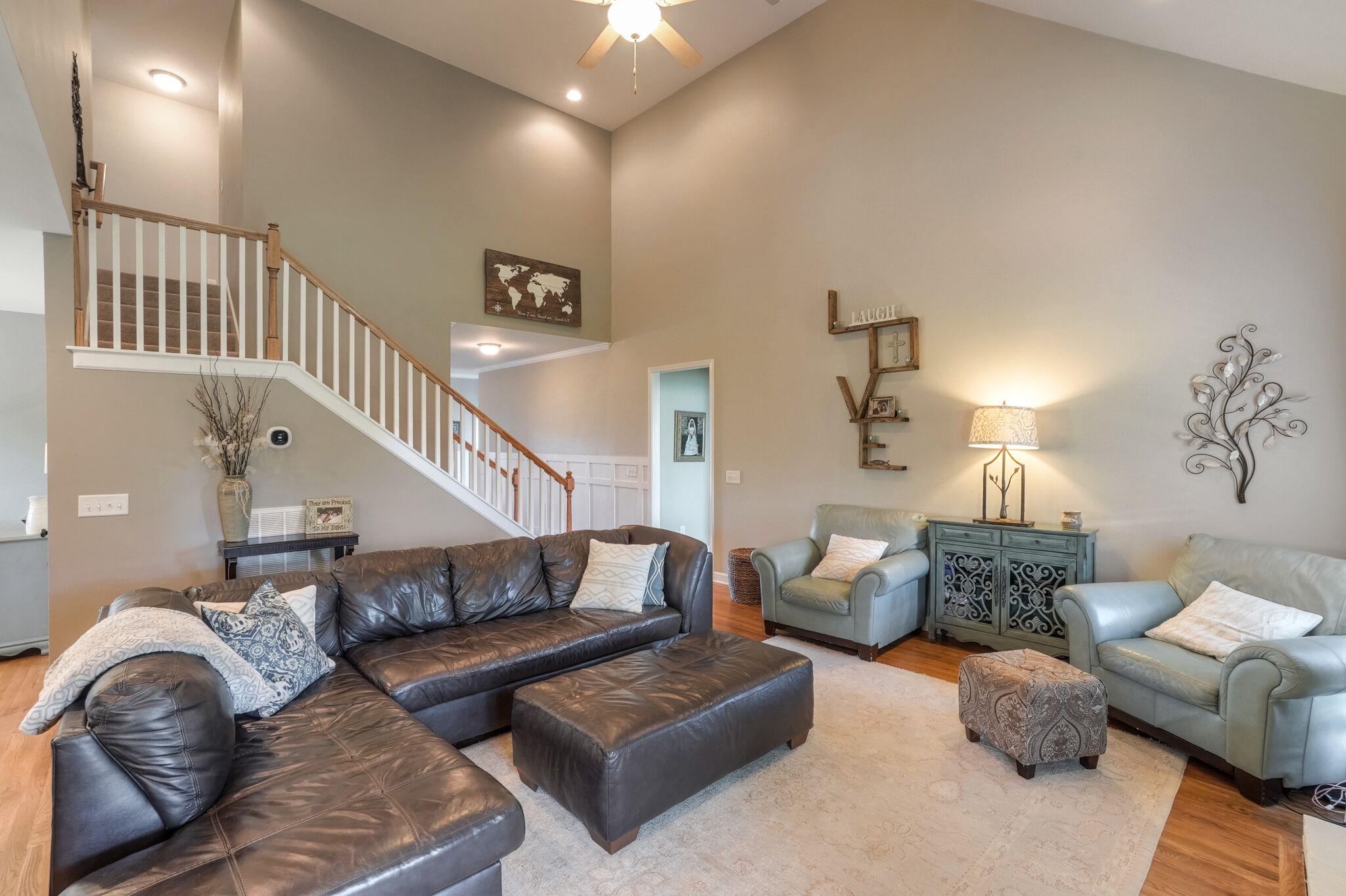 2011 Rudder Court Spring Hill, TN 37174 - Photo 7 of 30 Open concept with vaulted ceiling in living room