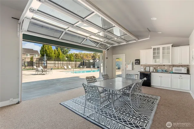 a view of a house with a ocean view